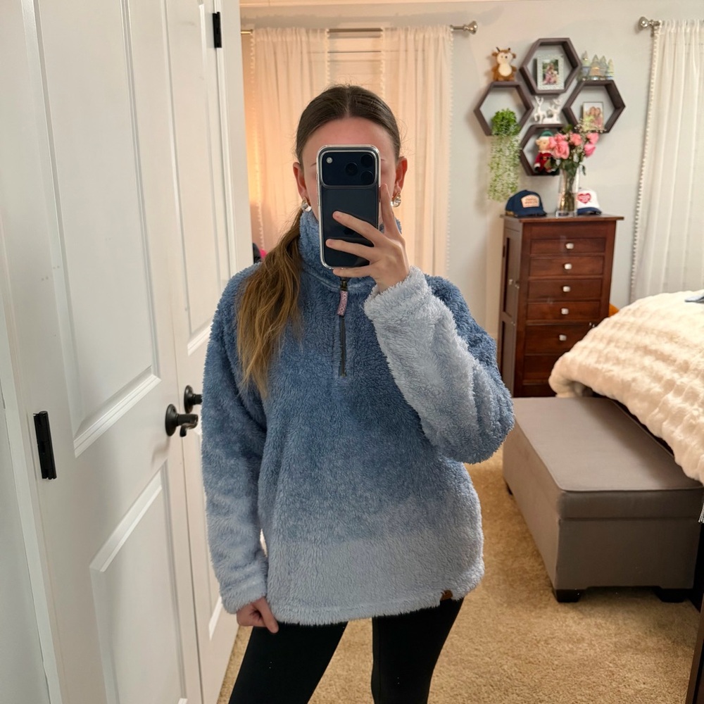 NWOT Simply Southern Ombre Fuzzy Pullover